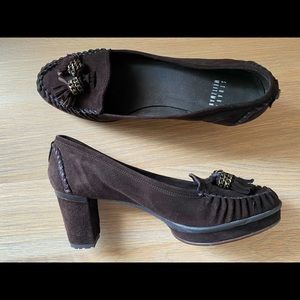 Stuart Weitzman tassel loafer heels - NEW